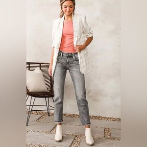 KanCan mid-rise relaxed fit cropped jeans